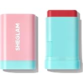 SHEGLAM Glass Glow Blush Stick Cream for Cheek and Lip, Waterproof Hydrating Tinted Solid Moisturizer Blendable Natural Grow Nude Face Blush Makeup-Cherry Express