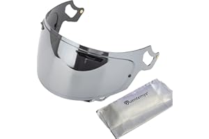 PUENTEMYS VAS-V MAX Vision Face Shield for Corsair-X, Signet-X, Quantum-X, DT-X, Defiant-X Regent-X Motorcycle Helmets Visor (Silver)