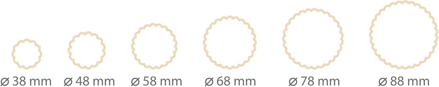 Tescoma Double-Sided Cookie Cutters Flowerets, 6 Sizes Delicia, Assorted, 20 x 12 x 4.5 cm - Image 3