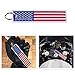 US Flag Keychain Tag with Key Ring, EDC for Motorcycles, Scooters, Cars and Patriotic Gift.