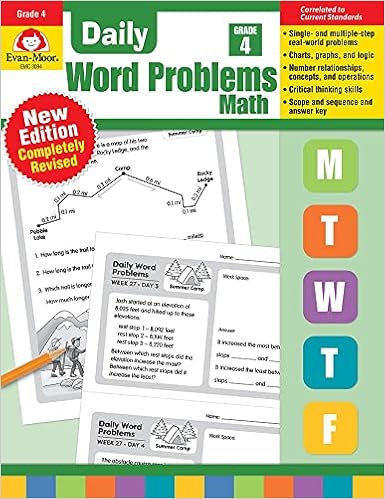 Evan-Moor Daily Word Problems, Grade 4, Homeschooling & Classroom Resource  Workbook, Problem-Solving Real Life Math Skills, Reproducible Worksheet ...