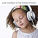 Headphones, Honstek Foldable Lightweight On-Ear Headphones for Kids Girls Adults, Stereo Wired Comfortable Headset Compatible with iPhone iPad PC Xbox Tablets MP4 (White/Blue)thumb 2