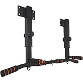 PLKO Wall Mount Pull Up Bar Wall Mounted Body Press Pull Up Bar Gym Chin-Up for Upper Body Workout