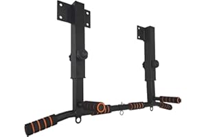 PLKO Wall Mount Pull Up Bar Wall Mounted Body Press Pull Up Bar Gym Chin-Up for Upper Body Workout