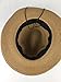 Lanzom Women Wide Brim Straw Panama Roll up Hat Fedora Beach Sun Hat UPF50+ (A-Brown)