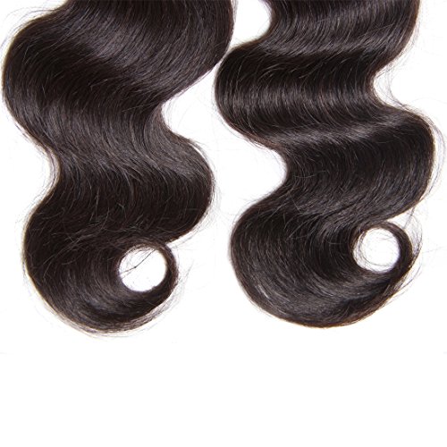 Unice Hair Brazilian Body Wave Virgin Hair 1 Bundle, Raw Unprocessed 100% Virgin Human Hair Weave 95-100g/pc Natural Color 16inch