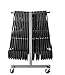 ZOWN Commercial Heavy Duty Folding Chair Trolley Cart, Gray