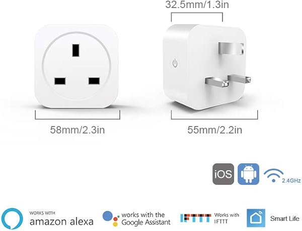 Zhuohong Mando a distancia inalmbrico WiFi Smart Plug WiFi hembra mini enchufe mando a distancia control de energa funcin de temporizador enchufe de la UE