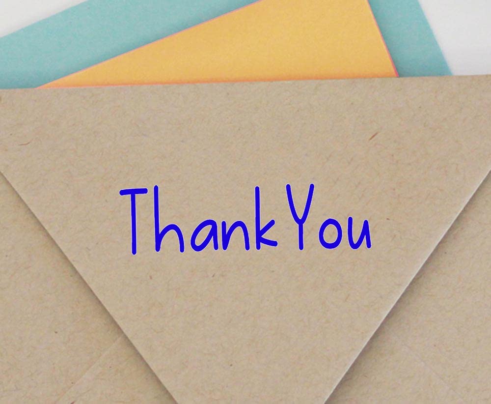 Thank You Self Inking Rubber Stamp Custom Colop Office Stationary P20 Mini Stamper
