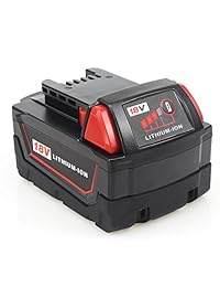 Waitley M18 - Batería de repuesto para Milwaukee M18 M18B (18 V, 6 Ah, iones de litio, compatible con M18B 48-11-1820 48-11-1850 48-11-1828)