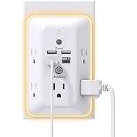 Amazon.com: Surge Protector, Multi Plug Outlet Extender with Night ...