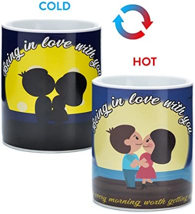 Love under Moonlight Shadows Heat Transforming Mug