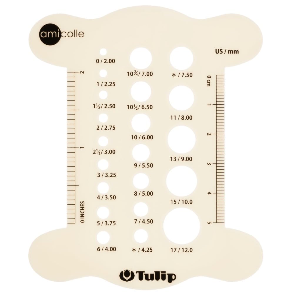 Tulip Knitting Needle Gauge White - 1 piece