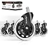 Office-Chair-Wheels-Chair-Casters-Protect Floors and Carpet,Silence Smooth,No Ball Bearing Leak,Replace Office Chair…