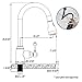 Comllen Best Antique Pull Out Sprayer Oil Rubbed Bronze Single Handle Pull Down Kitchen Sink Faucet, Single Lever Kitchen Faucet Without Deck Plate