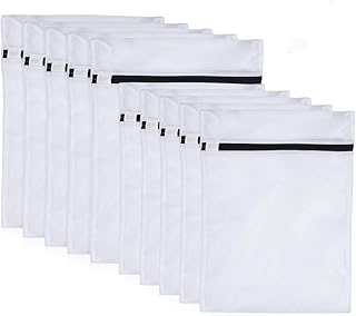PaiTree 10er-Pack Wäschesäcke für Waschmaschine, Robuste Wäschebeutel aus Netzstoff mit Reißverschluss, Wäschenetze für Delikat, Blusen, BHs, Strumpfwaren, Unterwäsche, Dessous und Babykleidung