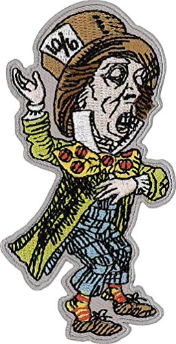 Mad Hatter Embroidered Patch 10cm x 5cm