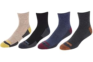 Timberland Men's Castleton Comfort Cushioned Quarter Socks (4 Pack)
