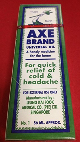 Singpaore Axe Brand Universal Oil 56 ml / 1.89 fl oz RELIEF COLD & HEADACHE