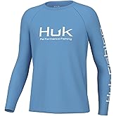 HUK Kids Pursuit Graphic Long Sleeve Shirt, Fishing Shirt for Kids