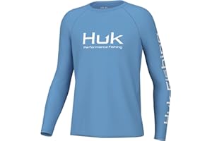 HUK Kids Pursuit Graphic Long Sleeve Shirt, Fishing Shirt for Kids