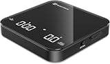 Maestri House Rechargeable Mini Espresso Scale with Timer 2kg/0.1g Black