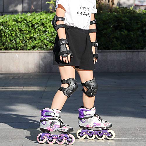 boruizhen Kids & Adult/Youth Knee and Elbow Pads with Wrist Guards 3 in