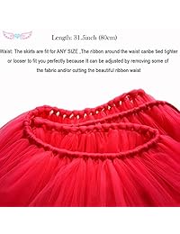 Kephy falda de tutú hecha a mano para adultos, para dama, 31.5 pulgadas de largo, para fotografía, bodas, fiestas, Talla libre