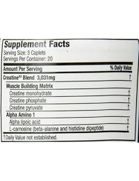 Six Star Elite Series Creatine X3 - Almohadillas de creatina micronizadas, construcción y recuperación...