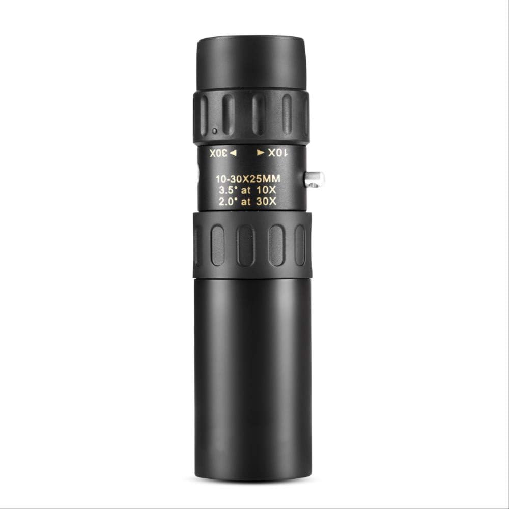 GYFKK telescope Binoculars 10-30x25 Zoom Monocular Telescope Hunting Optical Prism Scope No Tripod