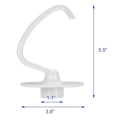 Buy C Dough Hook Replacement For Kitchenaid Mixer K45dh Coated Dough Hook For Ksm150 Ksm90 K45ss Dough Attachment For Kitchen Aid Tilt Head Lift Stand Mixers Work With 4 5 Quart 5 Quart Bowl