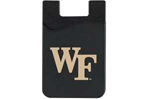OTM Essentials Wake Forest University Faux Leather Phone Wallet Sleeves, Sleek Phone Wallet Case, Lightweight Accessories for Phones, Classic