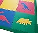 SoftTiles Kids Interlocking Foam Play Mats- Dinosaur Jurassic Theme- Premium Foam Mats for Children's Playrooms and Baby Nursery- Large 6.5 x 6.5 ft. - Primary Colors SCDPRIMBORD