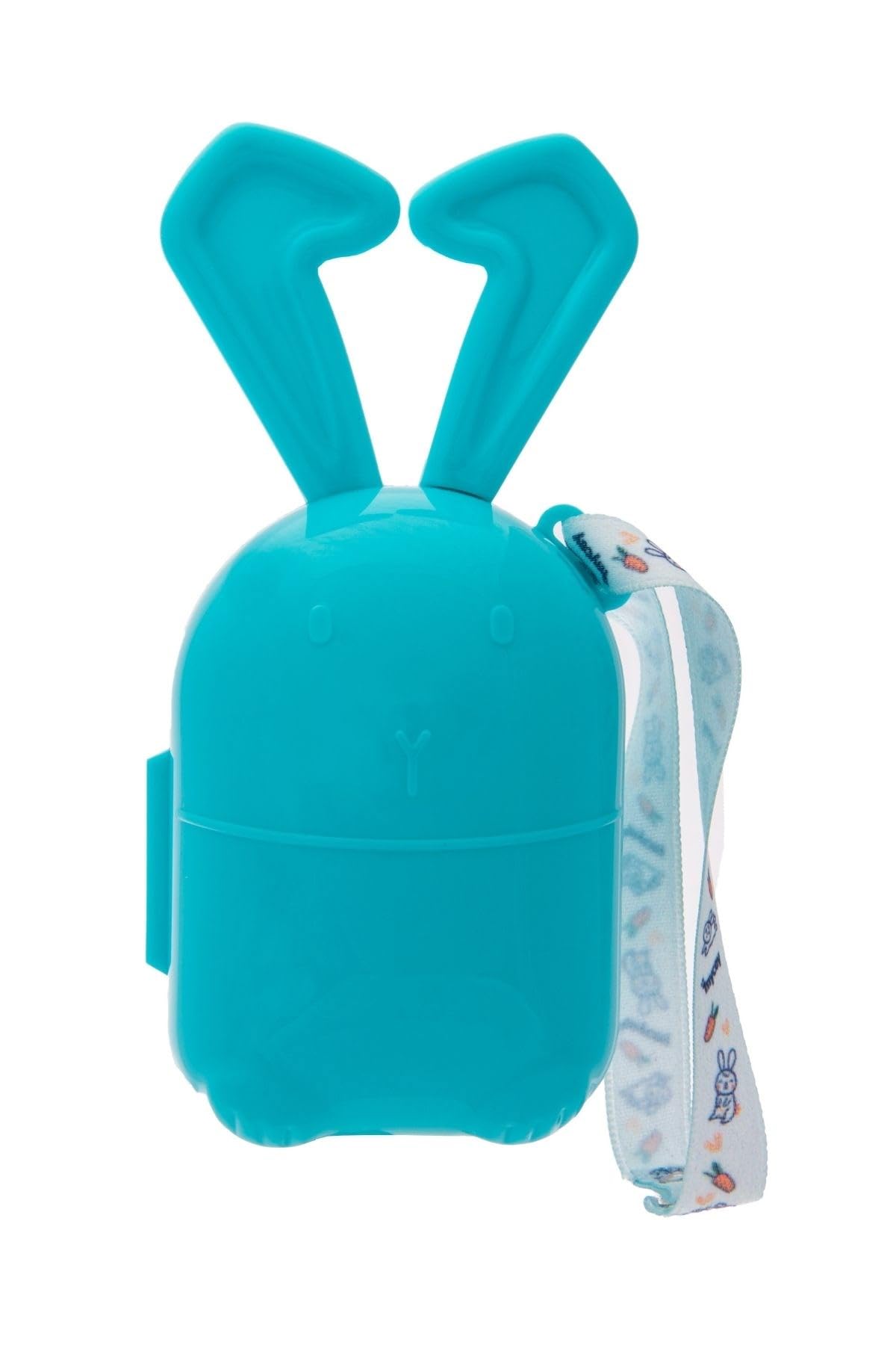 Mycey Dummy Box, Pacifier Box, Soother Box, Carry Box, Baby Dummy Case, Pacifier Case, Pacifier Holder Storage Box, Dummy Container, Soother Pod, Rabbit Shape- Blue