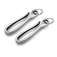 CRAFTMEMORE Japanese Fish Hook Keychain Clips - 2 Pack, Silver Zinc Alloy, For Wallets & Belts - View #6
