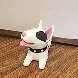 CAVINOVA Cute Cartoon Dog Door Stopper Holder Bull Terrier PVC safety for baby Home decoration Dog Anime Figures Toys for Children
