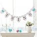 It's Twins Banner Baby Shower Decor, Gender Reveal, Oh Babies Party Decorations for Baby Boy 1st 2nd Birthday Banner Twin Boy Party Supplies