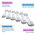 Safety Bambino Adjustable Baby Safety Locks No Drilling 6x Pack Safety Latches to Baby Proof Cabinets Doors Drawers Refrigerators Toilets & More Free Bonus - White