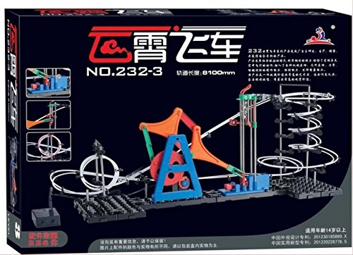 Little Treasures Space Rail Marble Roller Coaster Kit
