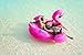 Captain Floaty Giant Inflatable Flamingo Pool Float, Swim Raft Floatie Lounger - Over 6' Huge