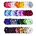 MOLYHUA Velvet Scrunchies for Hair, 48 Pcs Elastic Hair Bands Hair Ties for Women/Girls
