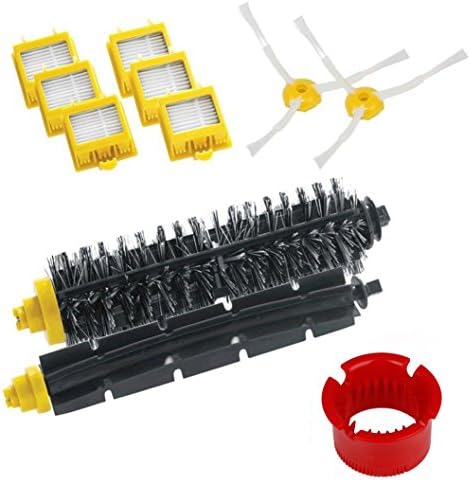 MyRBT Replacement Accessories Kit for iRobot Roomba 700 760 770 780 790 Robotic Vacuum Cleaner with 1 x Bristle Brush, 1 x Flexible Beater Brush, 2 x 3-Armed Side Brush and 6 x Filters, Cleaning Tool