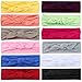 4 Pack Knit Knot Headbands for Women Fall Winter Warm Hair Hoops Wide Headband Turban Twist Knot Hair Band