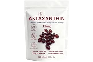 MORTAINE Astaxanthin 12mg, 120 Softgels(1PC)