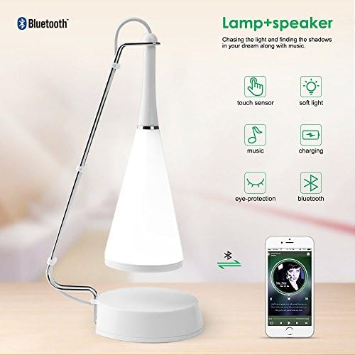 ELEPOWSTAR Night Light Bluetooth Speaker -Mother's Day Gift Wireless Bluetooth Speakers, Touch Sensor Beside Table Lamp Support AUX，Perfect for Kids,Party,Bedroom