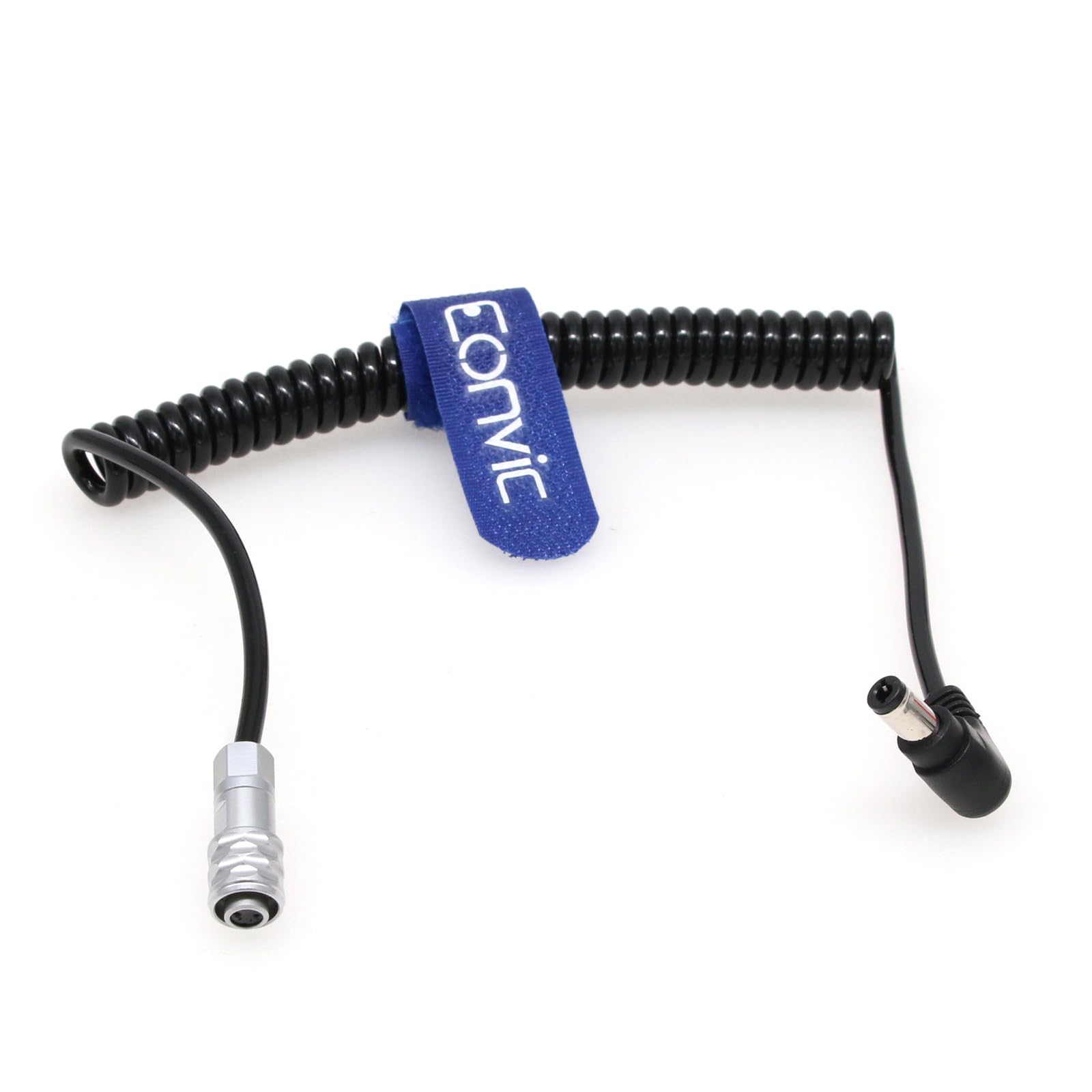 Eonvic DC to SF610 2Pin Female Power Supply Cable for Blackmagic Pocket 4K BMPCC 4K (DC2.5mm Coiled Cable)