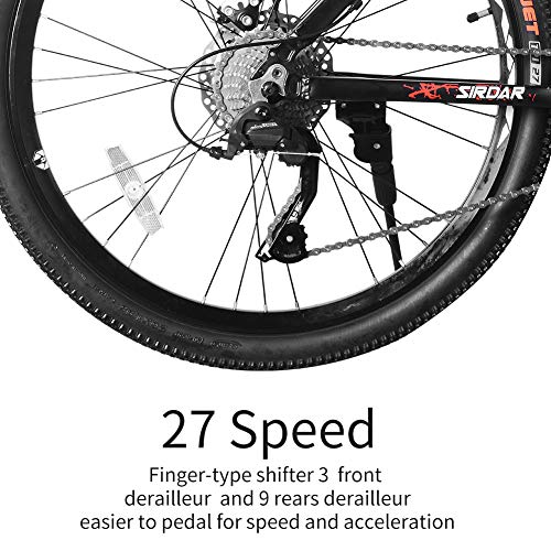 Sirdar S700 Mountain Bike for Adult and Youth, 27 Speed 26 inch