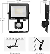 Lepro Outdoor Motion Sensor Light 20W 2000 Lumen IP65 Flood Security Light view 8