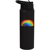 Rainbow - Rainbow Simple Style Basic Stripe Design Stainless Steel Insulated Water Bottle