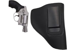 Ultimate Leather IWB Holster for Right Hand Fits Most J Frame .38 Special Revolvers Ruger LCR Smith Wesson Body Guard Taurus